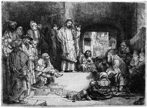 Lot 5217, Auction  101, Rembrandt Harmensz. van Rijn, Christus lehrend, genannt La Petite Tombe