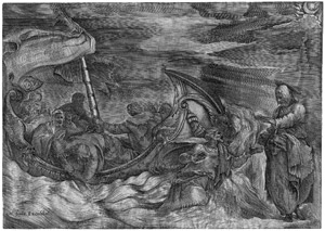 Lot 5252, Auction  104, Sanuto, Giulio, Christus auf dem Wasser wandelnd