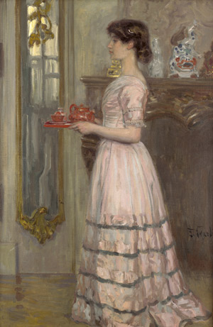 Lot 6185, Auction  107, Skarbina, Franz, "Das rote Service"
