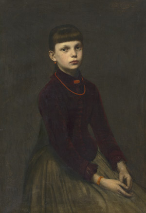 Lot 6186, Auction  109, Ehrlich, Felix, Bildnis eines jungen Mädchens mit Korallenschmuck