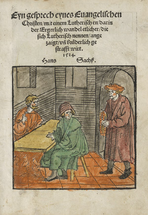 Los 586 - Sachs, Hans - Eyn gesprech eynes Euangelischen Christen - 0 - thumb