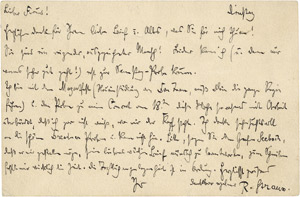 Los 2764 - Strauss, Richard - Postkarte 1901 an Ernst von Schuch - 0 - thumb
