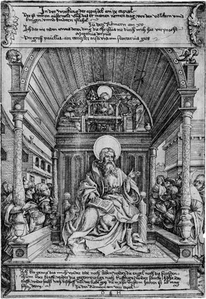 Los 5133 - Hopfer, Daniel - Der hl. Paulus auf dem Thron, predigend - 0 - thumb