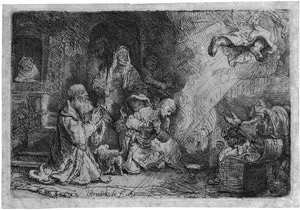 Los 5664 - Rembrandt Harmensz. van Rijn - Der Engel vor der Familie des Tobias verschwindend - 0 - thumb