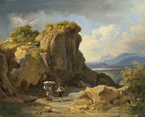Los 6132 - Lucas, August - Aufziehendes Gewitter über der Campagna bei Olevano - 0 - thumb