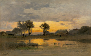 Lot 6184, Auction  112, Douzette, Louis, Abend am Bodden