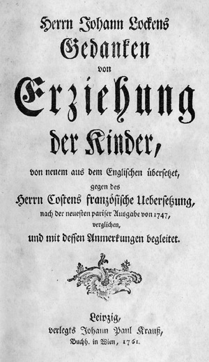 Lot 725, Auction  113, Locke, John, Gedanken von Erziehung der Kinder