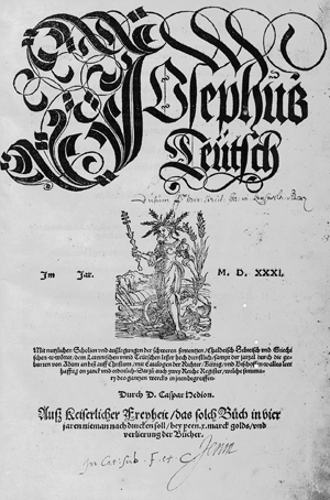 Lot 1090, Auction  116, Josephus, Flavius, Josephus Teutsch