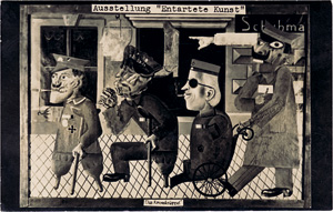 Lot 4264, Auction  121, National Socialist and Anti-Semitic Documents, Proscription postcard showing Otto Dix' famous painting "Die Kriegskrüppel