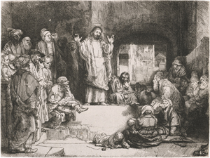 Lot 5160, Auction  121, Rembrandt Harmensz. van Rijn, Christus lehrend, genannt La petite Tombe