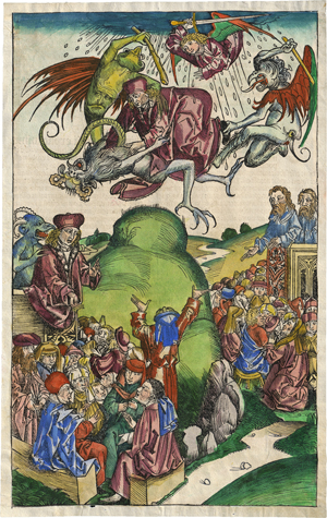 Lot 5207, Auction  121, Wohlgemuth, Michael, Die Predigt des Antichristen