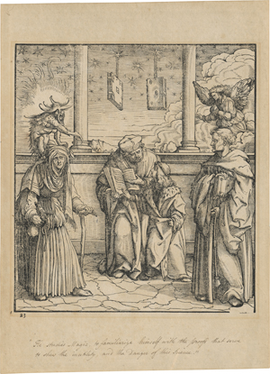 Lot 5455, Auction  121, Burgkmair d. Ä., Hans, Der junge Weisskunig wird in die schwarzen Künste eingeführt