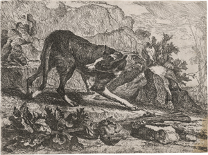 Lot 5491, Auction  121, Fyt, Jan, Der sich umblickende Hund