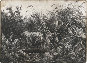 Lot 5230, Auction  123, Kolbe, Carl Wilhelm, Die Kuh im Sumpfe