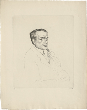 Lot 7095, Auction  123, Orlik, Emil, Bildnis des Geigers Bronislav Hubermann