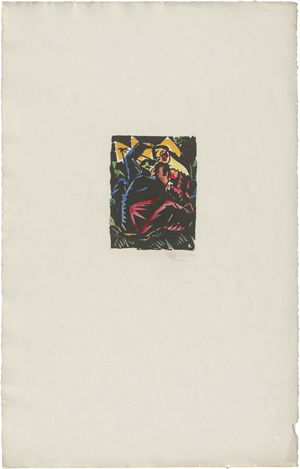 Lot 7121, Auction  123, Weber, Evarist Adam, Zwei Männer auf einem Berggipfel; Liebespaar