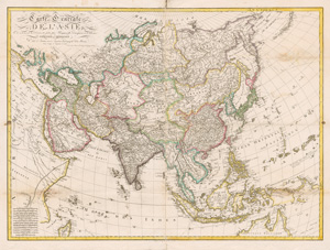 Los 63 - Hérisson, Eustache - Carte Generale de l’Asie. Kupferstichkarte. Paris, Basset, 1819 - 0 - thumb