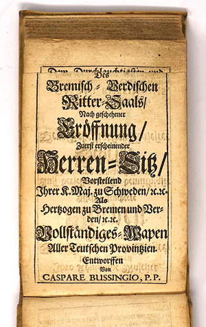 Los 416 - Bussing, Caspare - Einleitung zu der Herolds-Kunst. Hamburg, Schultz, 1694 - 0 - thumb