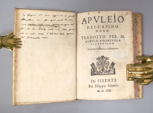 Los 708 - Apuleius, Lucius - Dell'Asino d'oro. Florenz, Filippo Giunta, 1598. - Durchschossenes Exemplar mit 60 Text-Holzschnitten - 5 - thumb