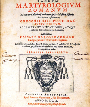 Los 811 - Baronio, Cesare - Sacrum Martyrologium Romanum. Köln, Johannes Gymnich, 1610 - 0 - thumb