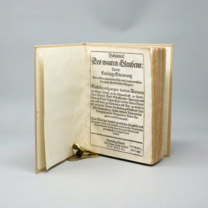 Los 814 - Bullinger, Heinrich - Bekantnusz des waaren Glaubens. Zürich, Bodmer, 1644. - Deutsche Ausgabe des Zweiten Helvetischen Bekenntnisses - 0 - thumb