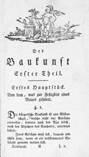 Los 883 - Izzo, Johann Baptisz - Anleitung zur bürgerlichen Baukunst für die deutschen Schulen. Wien, Schulanstalt, 1795 - 0 - thumb