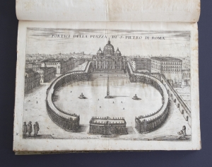 Los 900 - Prospectives des palais et jardins en Italie et en France - Sammelband mit 60 Kupfertafeln. Italien und Frankreich, um 1680. Sammelband mit teils prächtigen Darstellungen barocker Gartenanlagen und Paläste in Frankreich und Italien, gestochen zumeist von Künstlern wie Johann Battista Falda, Dominique Barrière, Arn - 4 - thumb