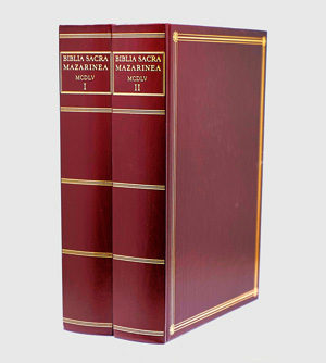 Los 932 - Biblia sacra Mazarinea - MCDLV. Vollständige Faksimile-Ausgabe der 42zeiligen Gutenberg-Bibel. Münster, Bibliotheca Rara, 2004 - 0 - thumb