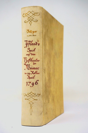 Los 1512 - Böttiger, Karl August - Entwickelung des Ifflandischen Spiels in vierzehn Darstellungen. Leipzig, G. J. Göschen, 1796. - Erste Ausgabe - 0 - thumb