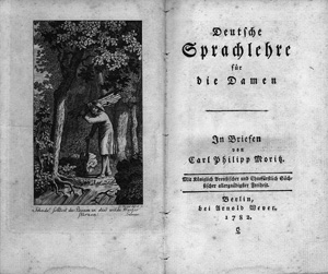Los 1667 - Moritz, Karl Philipp - Deutsche Sprachlehre für die Damen. Berlin, Arnold Wever, 1782. - Erste Ausgabe - 0 - thumb