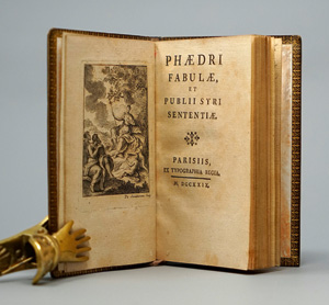 Los 1681 - Phaedrus - Fabulae, et Publii Syri sententiae. Paris, Typographia Regia, 1729. - Kleinformatdruck mit den Sedanoise-Lettern  - 0 - thumb