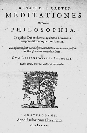 Los 1762 - Descartes, René - Meditationes de prima philosophia. Amsterdam, L. Elzevier, 1654. - Zweiter Elzevierdruck im Quartformat - 0 - thumb