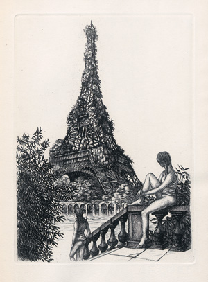 Los 3163 - Hugnet, Georges und Vroom, Jean-Paul - Les revenants futurs. Paris, Georges Visat, 1952. - Eines von 18 Exemplaren mit Extrasuite - 0 - thumb