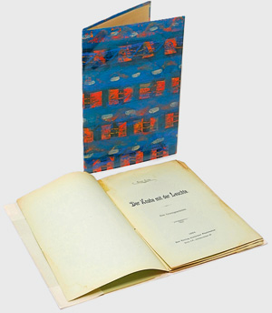 Los 3344 - Linke, Oskar - Der Knabe mit der Leuchte. Berlin, Der Verlag deutscher Phantasten, 1894. - Widmungsexemplar - 0 - thumb
