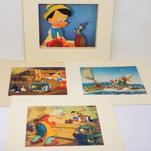 Los 3467 - Disney, Walt - Pinocchio. 4 Chromolithographien. New York 1940 - 1 - thumb