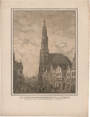 Los 5395 - Quaglio, Domenico - St. Martins-Pfarrkirche in Landshut - 0 - thumb
