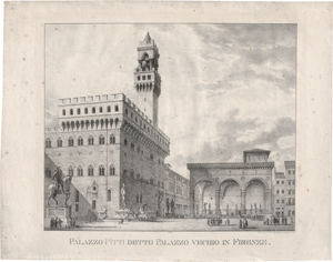 Los 5396 - Quaglio, Simon - Palazzo Pitti detto Palazzo Vecchio in Firenze - 0 - thumb