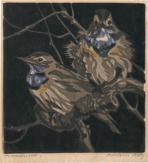 Los 5414 - Bresslern-Roth, Norbertine - Zwei Blaukehlchen auf einem Ast - 0 - thumb