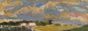 Los 6131 - Seliger, Max - Ölskizze einer weiten Sommerlandschaft mit Windmühle - 0 - thumb