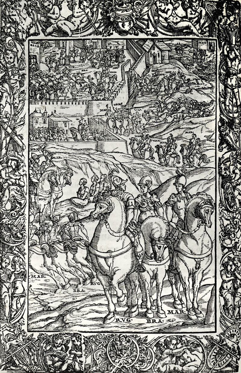 Lot 709, Auction  125, Ariosto, Lodovico, Orlando furioso. Venedig, V. Valgrisi, 1572. - Frühe Ausgabe