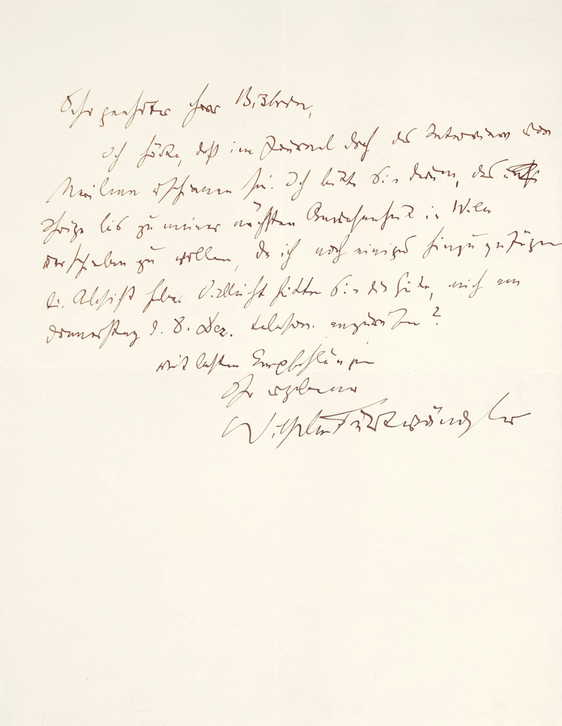Lot 2153, Auction  125, Furtwängler, Wilhelm, Brief m. U. 1949