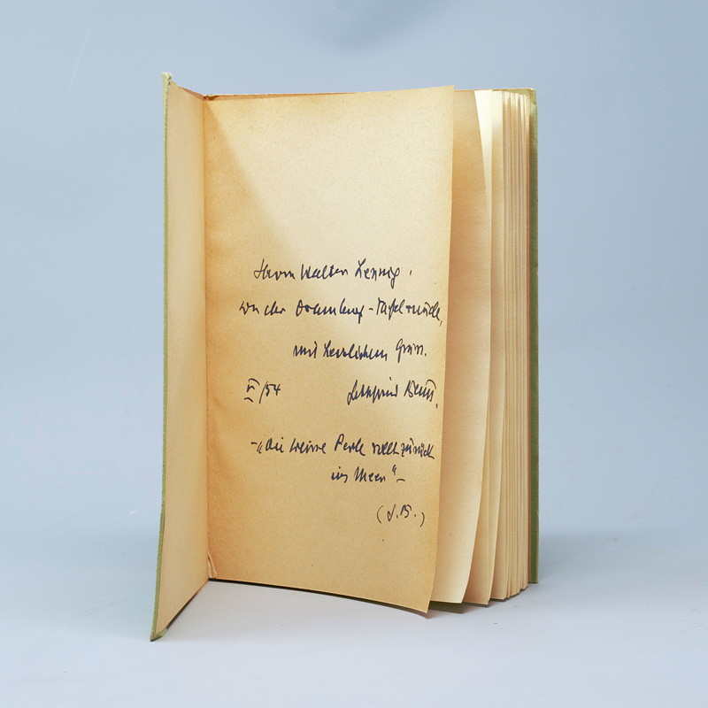 Lot 3029, Auction  125, Benn, Gottfried, Altern als Problem für Künstler. Wiesbaden, Limes, 1954. - Widmungsexemplar