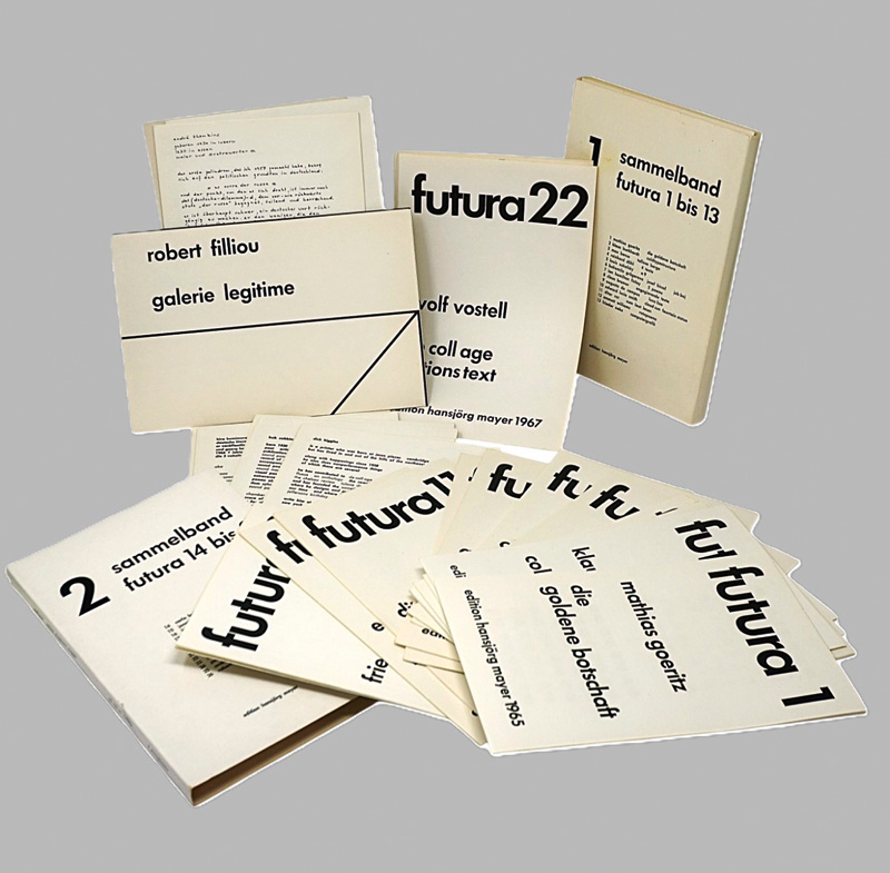 Lot 3106, Auction  125, Futura 1-26, Edition hansjörg mayer. 1966-1968