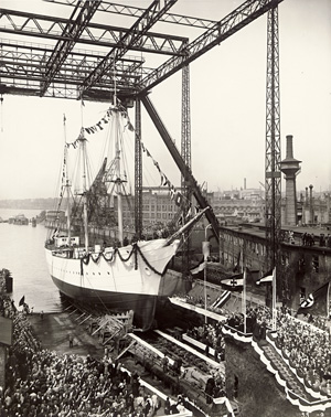 Lot 4197, Auction  126, Naval History, Launching of Gorch Fock (I), built by Blohm & Voss, Hamburg