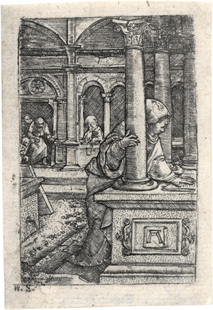 Lot 5005, Auction  126, Altdorfer, Albrecht, Maria sucht den zwölfjährigen Jesus im Tempel