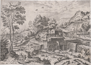 Lot 5061, Auction  126, Cock, Hieronymus, Landschaft mit der Flucht nach Ägypten