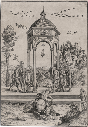 Lot 5070, Auction  126, Cranach d. Ä., Lucas, Der Opfertod des Marcus Curtius