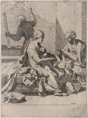 Lot 5235, Auction  126, Sirani, Elisabetta, Die Hl. Familie mit der hl. Elisabeth und dem Johannesknaben