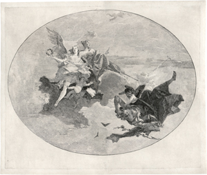Lot 5332, Auction  126, Tiepolo, Giovanni Domenico, Die Kraft und die Weisheit verjagen die Unwissenheit