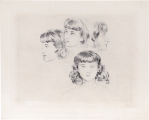 Lot 5367, Auction  126, Helleu, Paul César, Ellen Helleu (quatre études) 